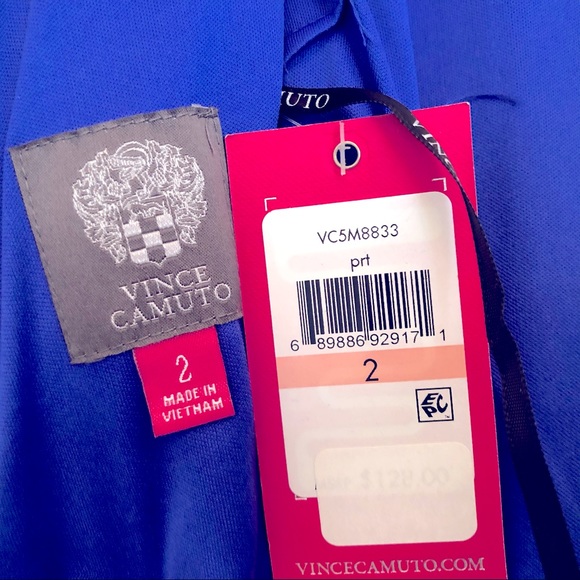 NWT Vince Camuto Pleated Floral Dress, Size 2 - Picture 6 of 6